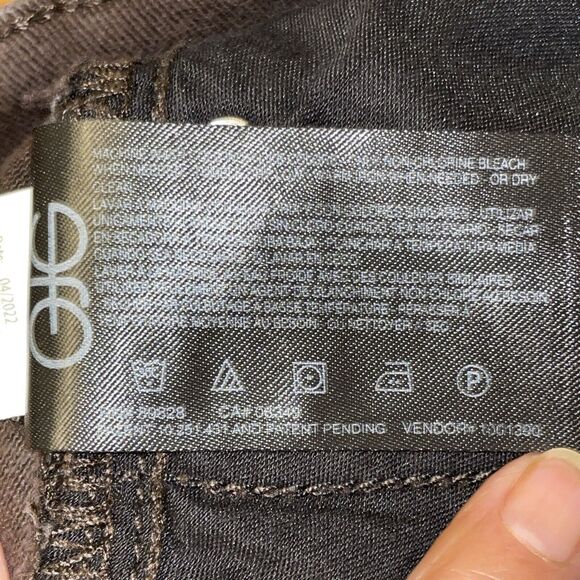 Gloria Vanderbilt Amanda Straight Leg Women's 12P Dark Brown Soft Denim Jeans - Picture 6 of 8